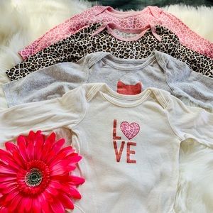 Carters baby girl long sleeve onesies